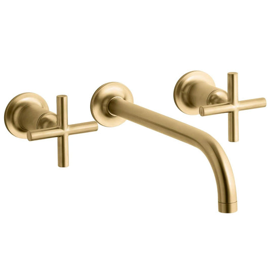 Kohler K-T14414-3 Bathroom Sink Faucet With Cross Handle In Gold