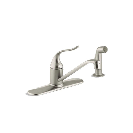 Kohler 15172-F- Brushed Nickel Coralais Single Handle Kitchen Faucet With Spray 