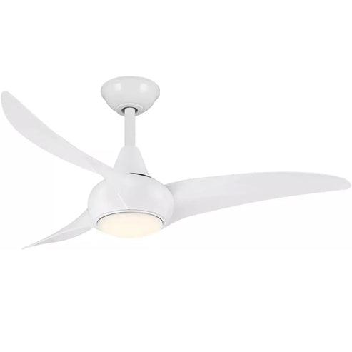 MinkaAire F845-WH Wave 44" 3 Blade Indoor Ceiling Fan with Remote Included - Faucetiy