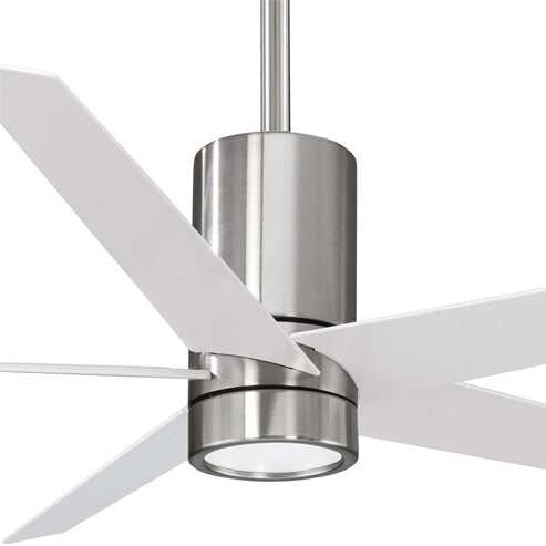 MinkaAire F828-BN/WH Symbio 56 Inch Ceiling Fan LED - Brushed Nickel & White