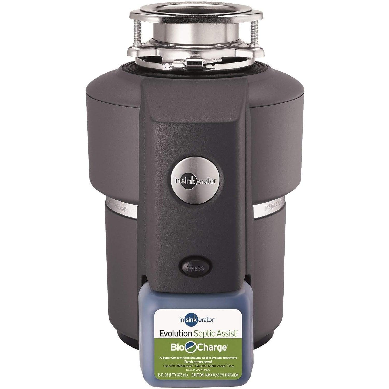 InSinkErator Evolution Septic Assist With Citrus Scent And Gray Casing