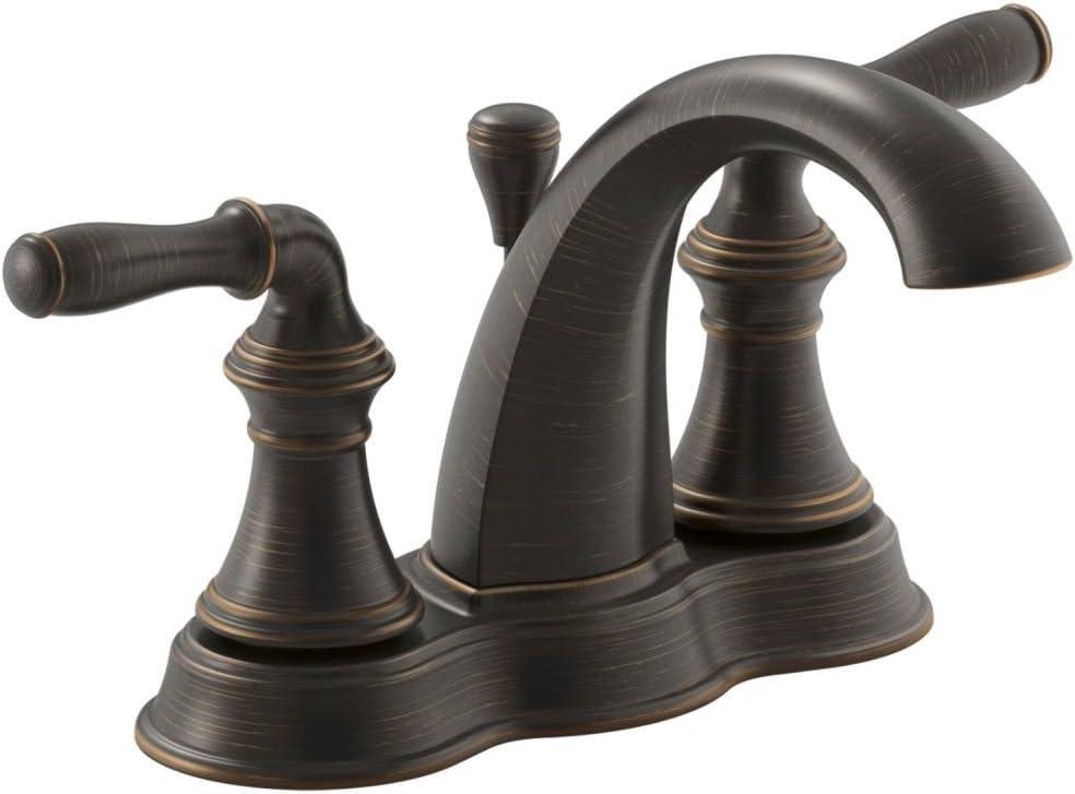 Kohler K-393-N4 Bathroom Faucet 2 Handles In Oil Rubbed Bronze