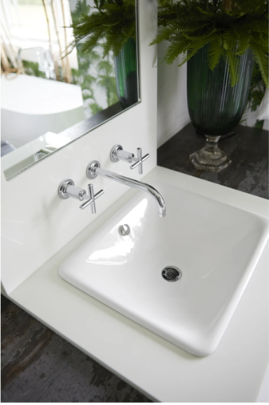 Kohler K-T14414-3-2MB - Bathroom Sink Faucet Cross Handle- Vibrant Brushed Moderne Brass