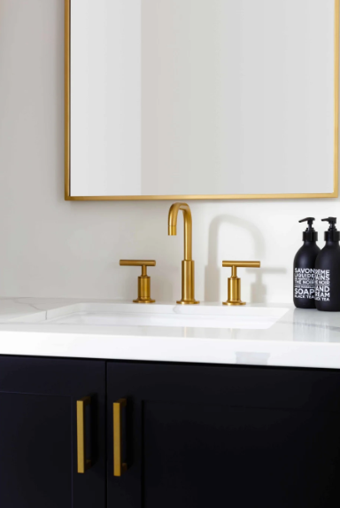 Kohler K-14406-4-2MB Purist Widespread Bathroom Faucet - Vibrant Brush Moderne Brass