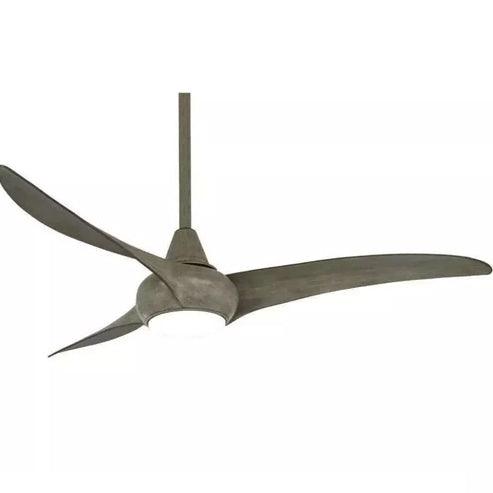 MinkaAire F844-DRF Light Wave 52" Ceiling Fan with LED Lights & Remote - Driftwood - Faucetiy