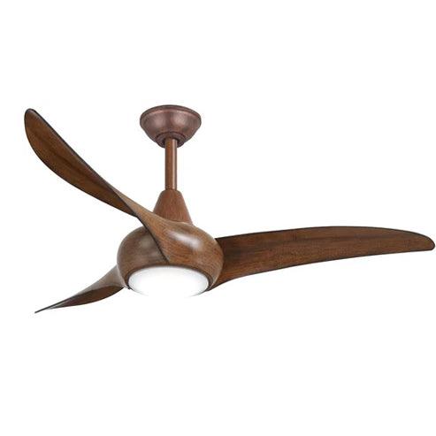 MINKA-AIRE F845 44 Inch Blades Led Light Ceiling Fan In Distressed Koa