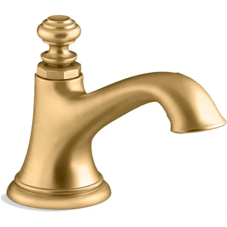 Kohler K-72759-2MB  Widespread Bathroom Faucet with Clicker Drain Assembly - Gold