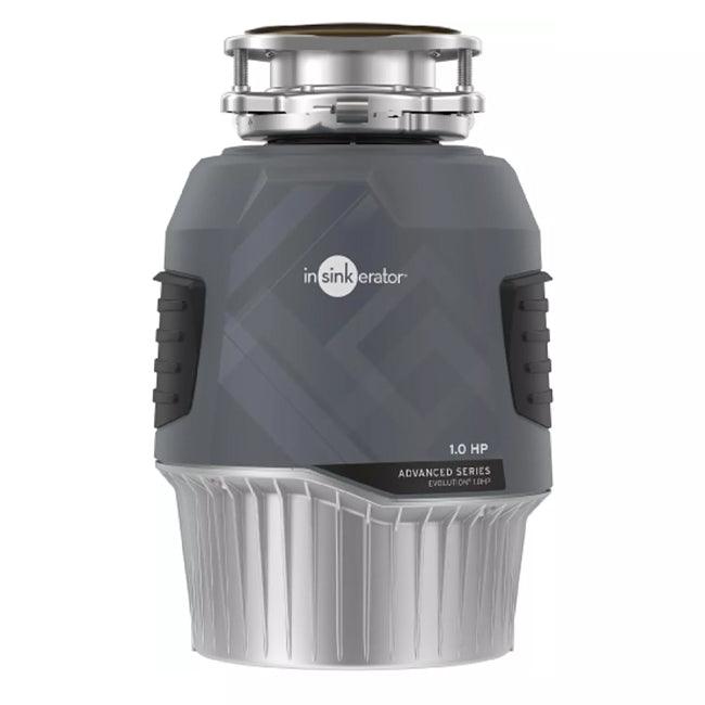 InSinkErator garbage disposal from the Advanced Series, 1.0 HP, with Evolution technology and grey casing