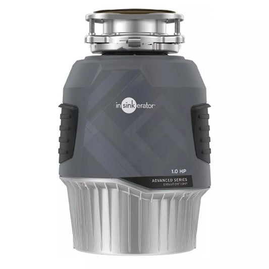 InSinkErator garbage disposal from the Advanced Series, 1.0 HP, with Evolution technology and grey casing