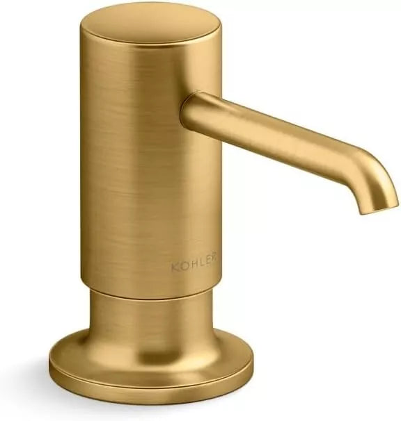 Kohler K-35761-2MB  Purist Deck Mounted Soap / Lotion Dispenser  Vibrant Brushed Moderne Brass