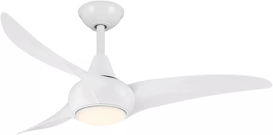 MinkaAire F854-WH Wave 44" 3 Blade Indoor Ceiling Fan with Remote Included