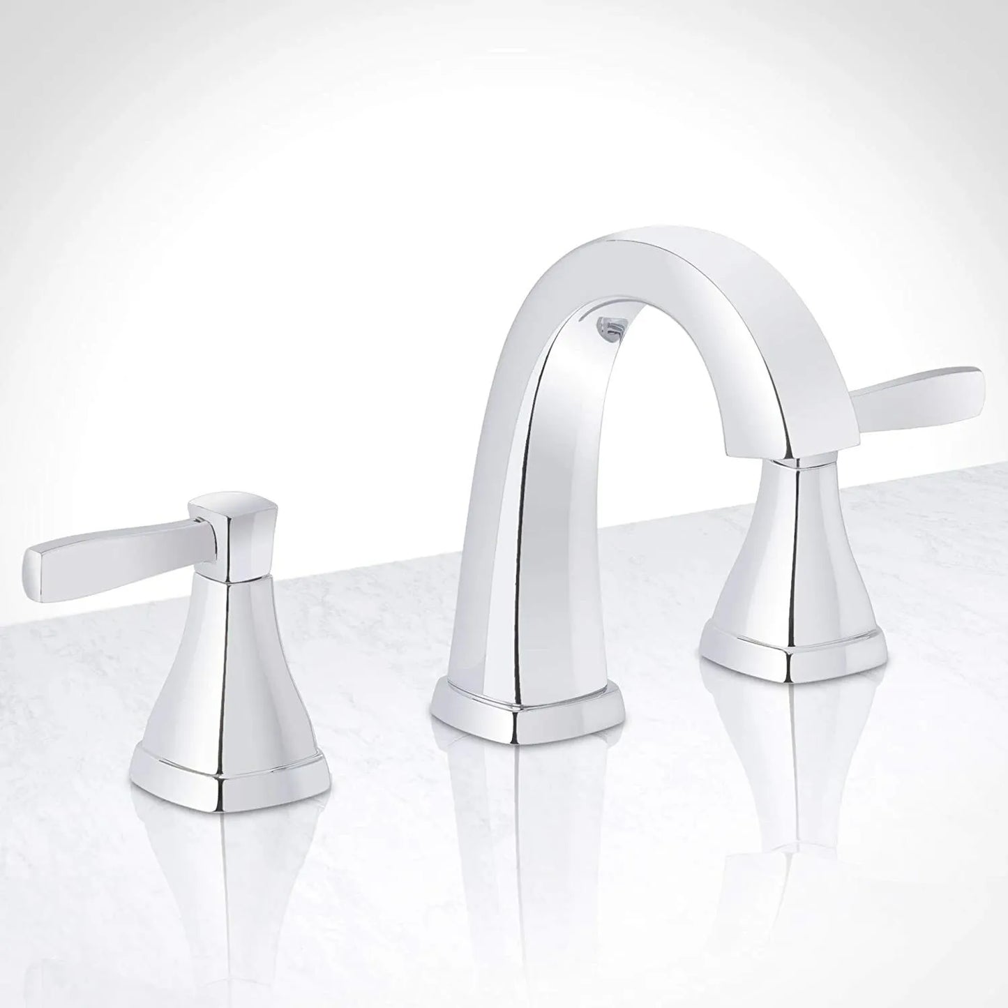Miseno MNO641CP Elysa 1.2 GPM Widespread Bathroom Faucet with Push-Pop Drain Assembly - Chrome