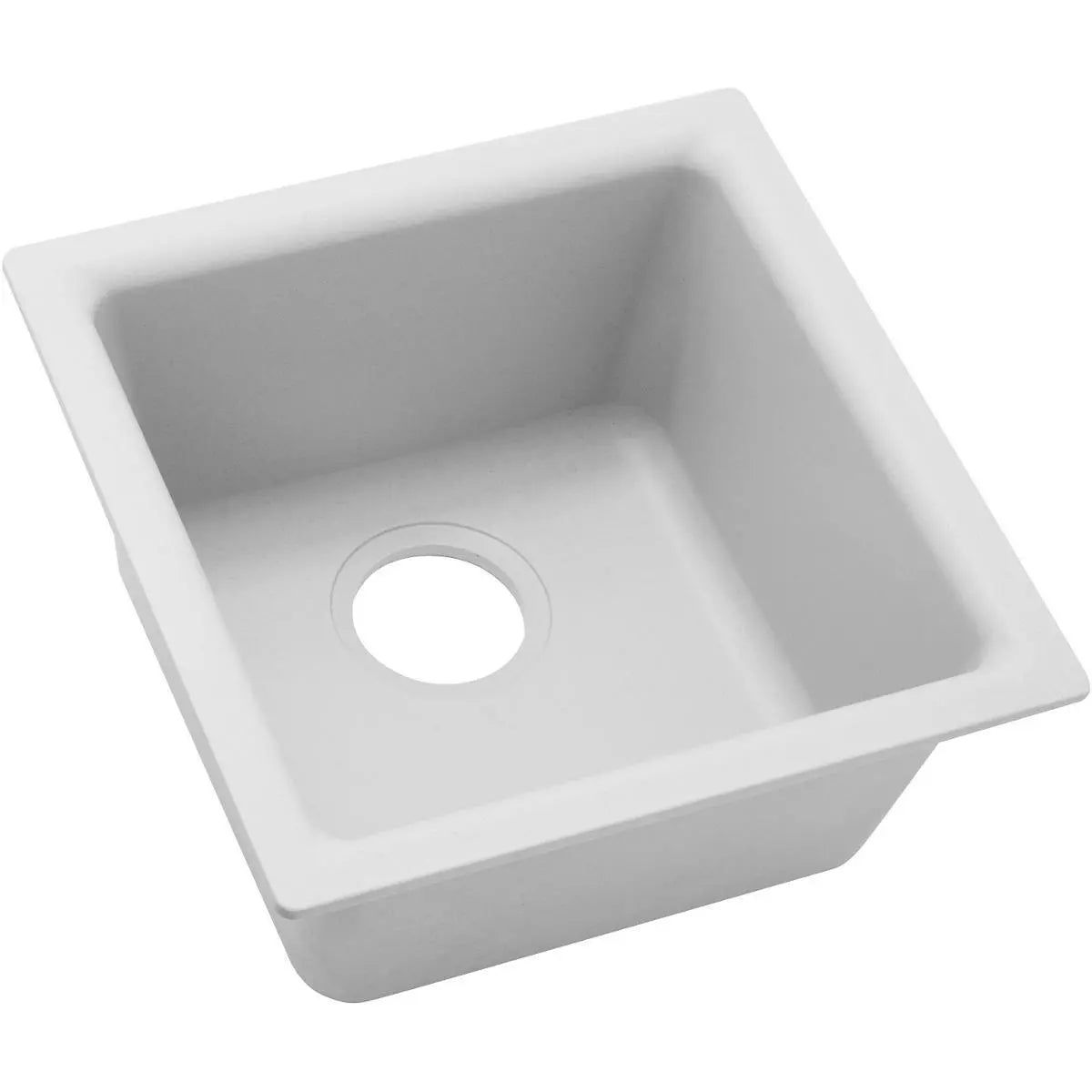Elkay ELG1616WH0  Quartz Classic 15-3/4" Drop In Single Basin Quartz Bar Sink - White
