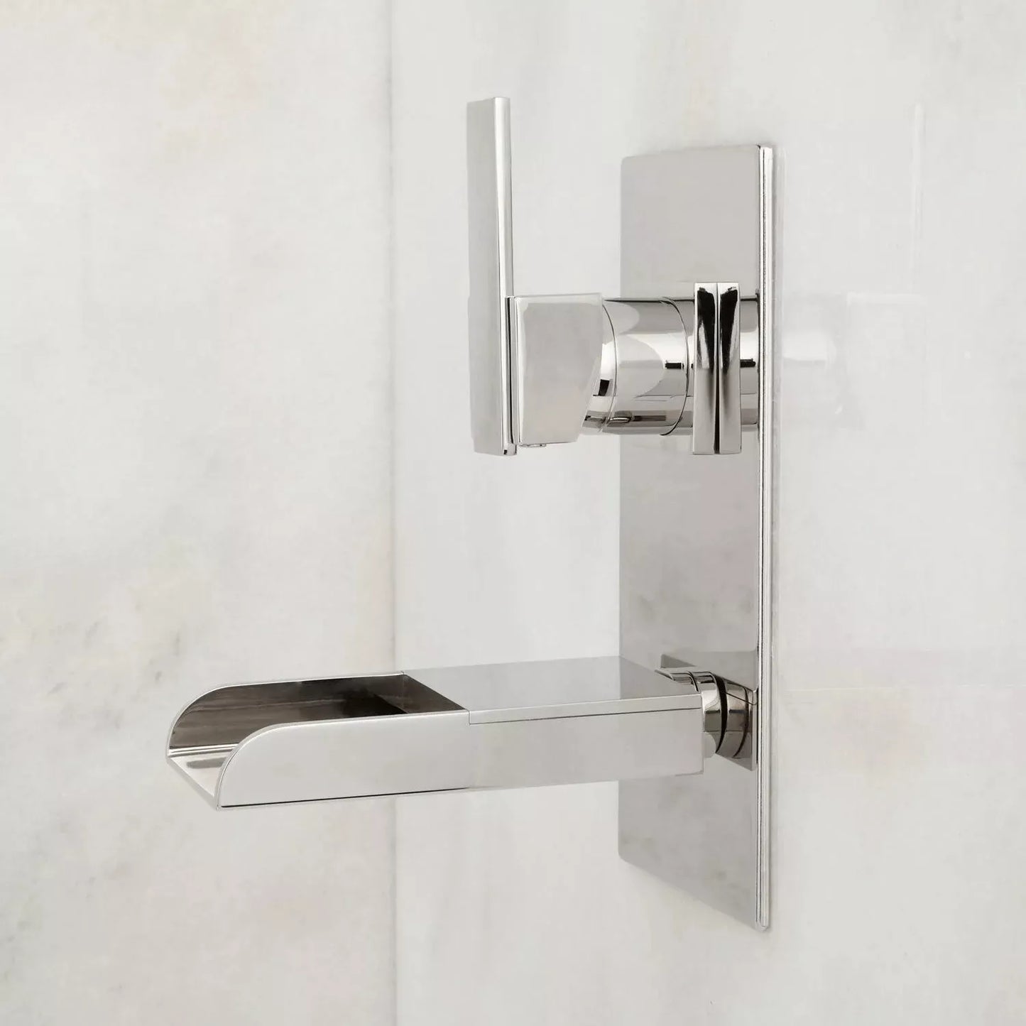 Signature Hardware BYA-8557  Willis Bathroom Wall-Mount Waterfall Faucet - Chrome