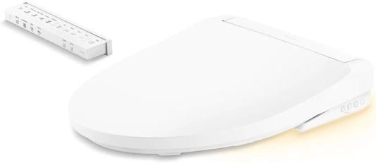 Kohler K-28362-0 Elongated Bidet Toilet Seat With Remote Control - White