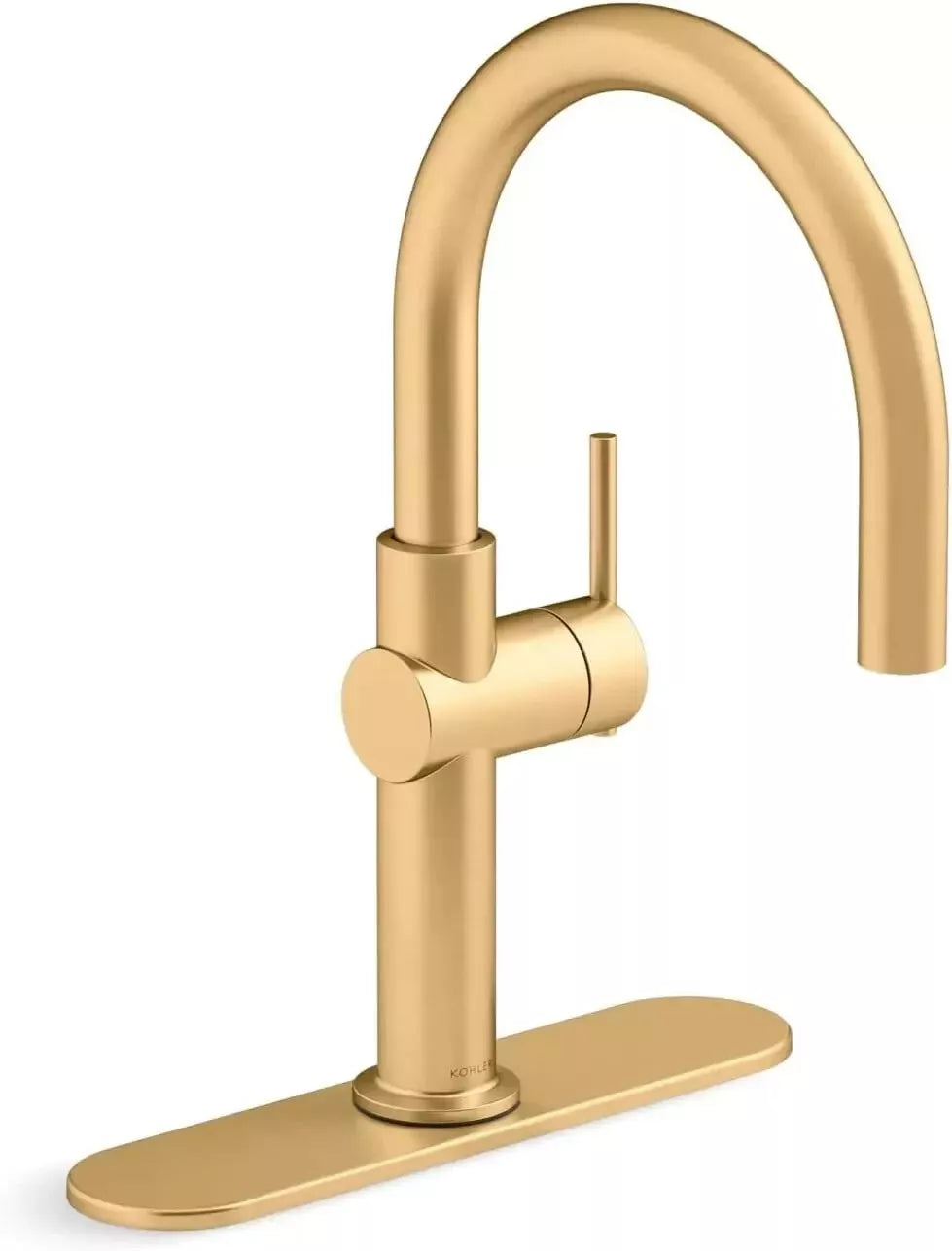 Kohler K-22975-2MB Crue Bar Sink Faucet, Vibrant Brushed Modern Brass