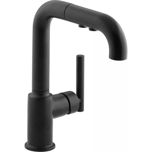 KOHLER K-7506 Pullout Spray Kitchen Faucet In Black