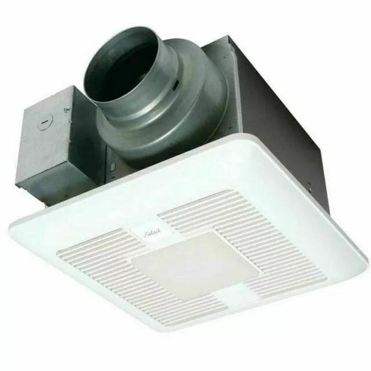 Panasonic FV-0511VKSL2 WhisperGreen Select 110 CFM 0.8 Sone Ceiling Mounted Energy Star Rated Bathroom Fan with LED Light and Integrated Multi-Speed - Faucetiy