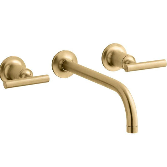 Kohler K-T14414-4-2MB Purist Bathroom Sink Faucet Vibrant - Brushed Moderne Brass - Faucetiy