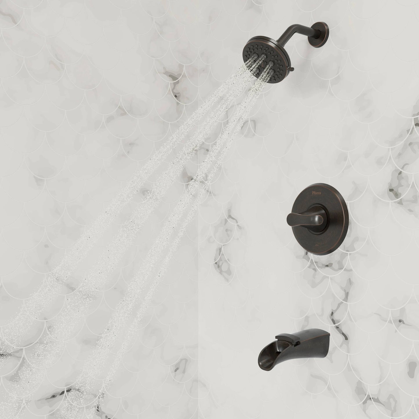 Pfister Jaida 8P8-WS2-JDSY Tub and Shower Faucet w/ Valve Tuscan Bronze