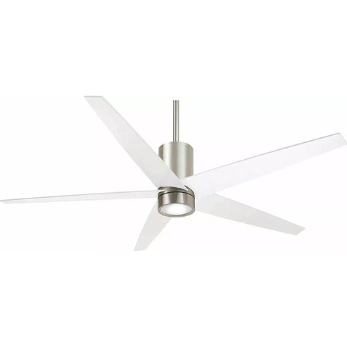 MinkaAire F828-BN/WH Symbio 56 Inch Ceiling Fan LED - Brushed Nickel & White