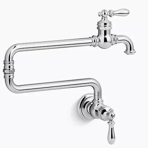 Kohler 99270-CP Artifacts Wall Mount Pot Filler - Polished Chrome